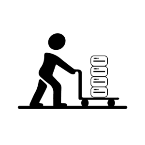 Icon representing the mobility feature of FloorBotics cleaning machines.