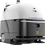 The FloorBot Quad 1100, an autonomous industrial and commercial cleaning robot, designed to navigate and clean complex environments efficiently.