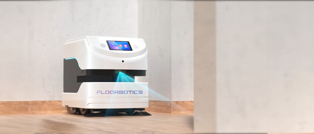 The FloorBot VR 55 Pro hero banner, showcasing the advanced robotic vacuum and mop cleaner in action, revolutionising cleaning efficiency.