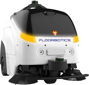 Image of FloorBot Max 100 adapting seamlessly to different cleaning scenarios with high proficiency.