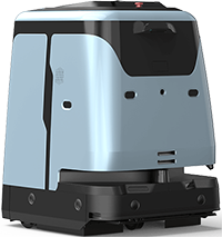 Quad 500 floor robot machine's side view